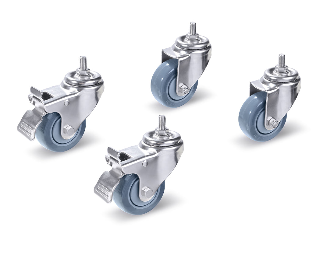Ohaus 30616409 Defender Series Stainless Steel Wheel Kit