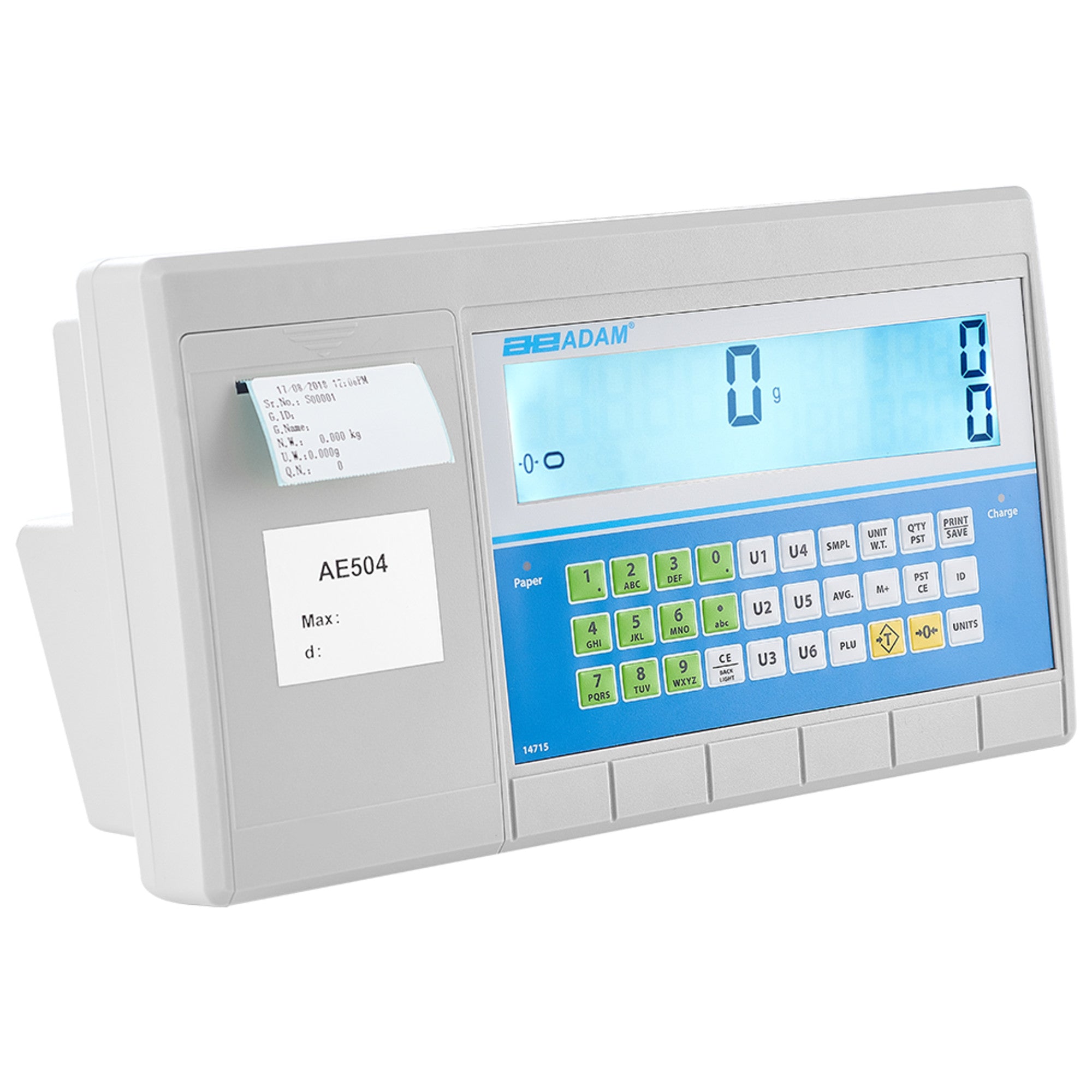 Adam Equipment AE 504 Label-Printing Indicators
