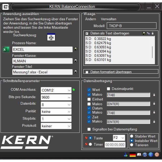 Kern SCD-4.0 PRO BalanceConnection Software - GNW Instrumentation