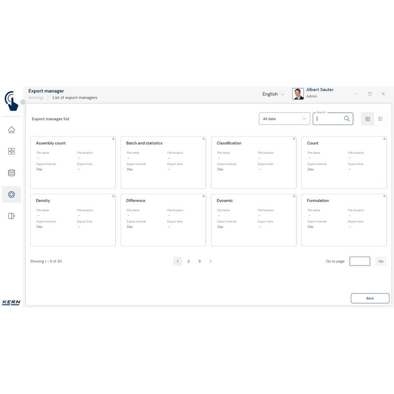 Kern SET-37 EasyTouch Export Manager Software