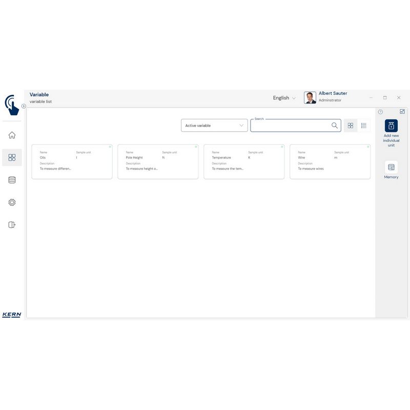 Kern SET-07 EasyTouch Variable Software