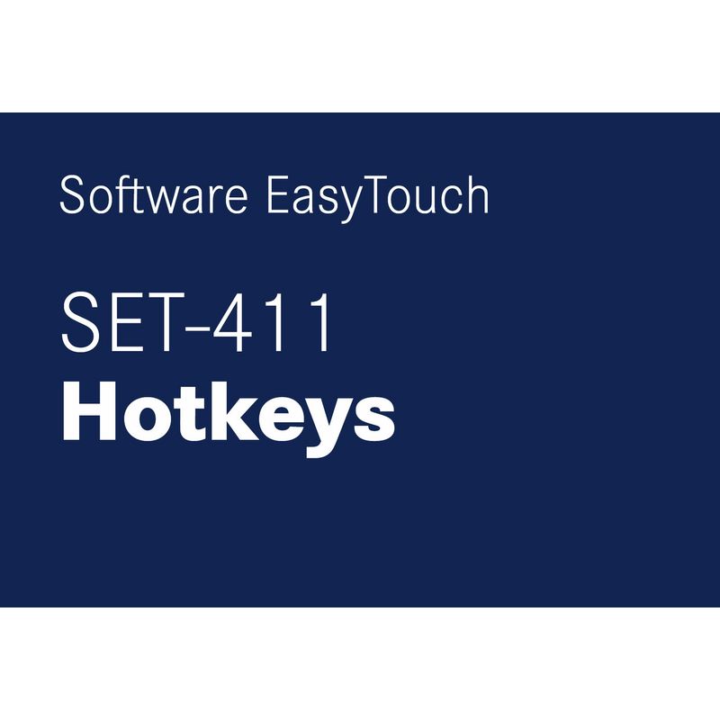 Kern SET-411 EasyTouch Hotkeys Software
