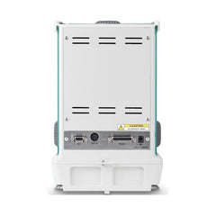 Analytical balance with glass draft shield open of Kern scientific weighing instrument