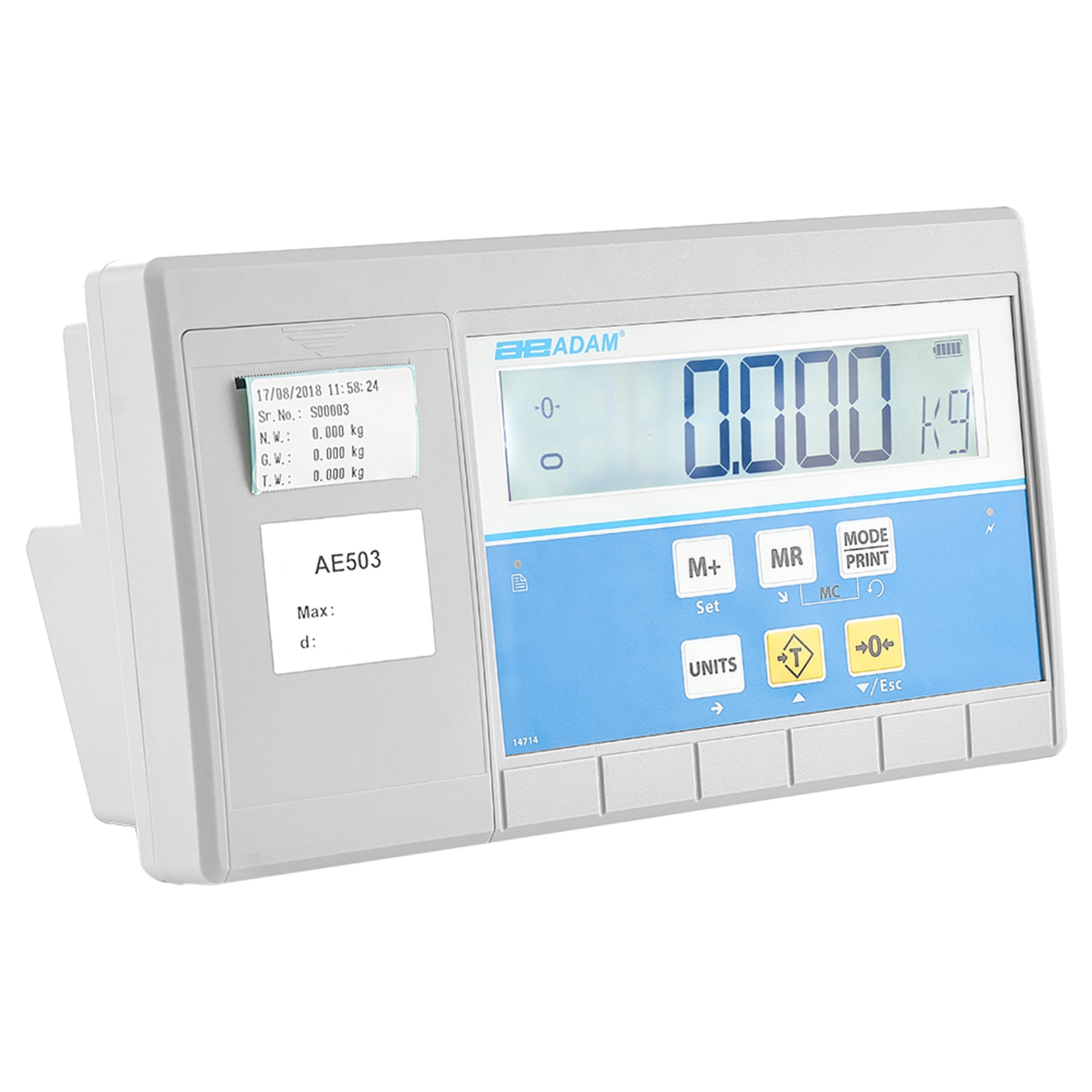 Adam Equipment AE 503 Label-Printing Indicators