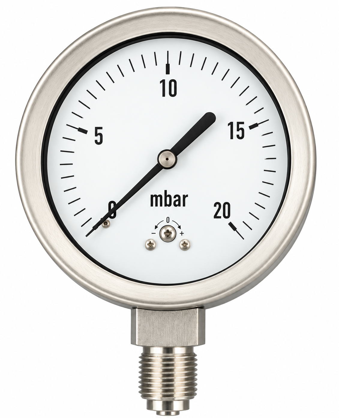 100mm All Stainless Steel Low Pressure Capsule Gauge