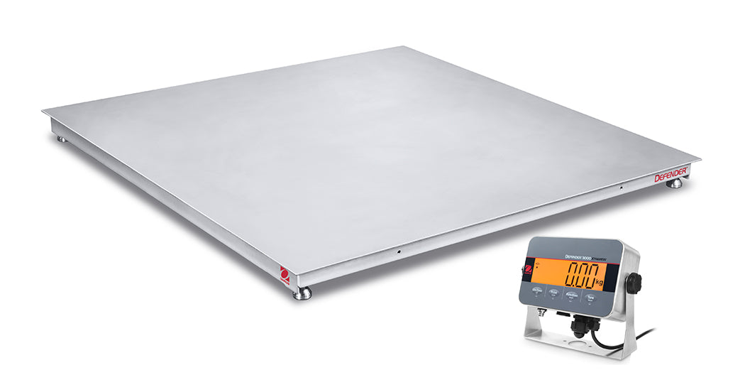 Ohaus Defender 3000 Washdown Floor Scales - i-DF33