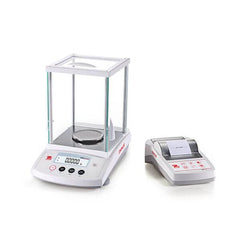 Ohaus PR precision laboratory balance with external printer