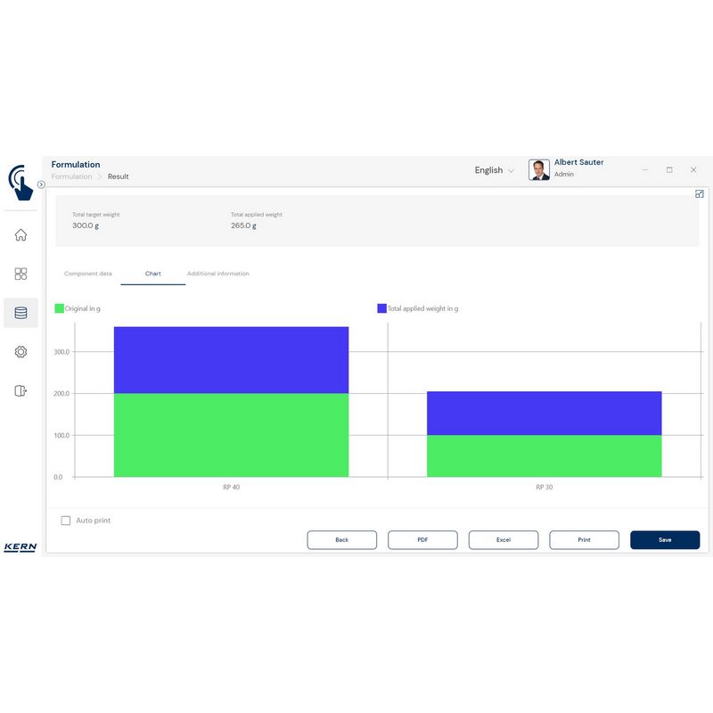 Kern SET-21 EasyTouch Formulation Software - GNW Instrumentation