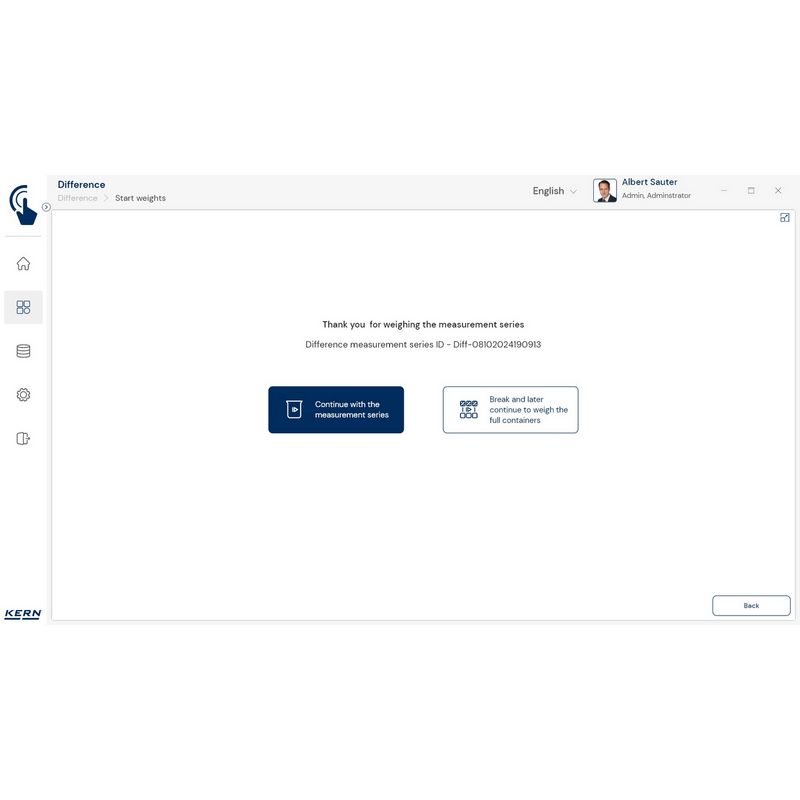 Kern SET-22 EasyTouch Difference Software