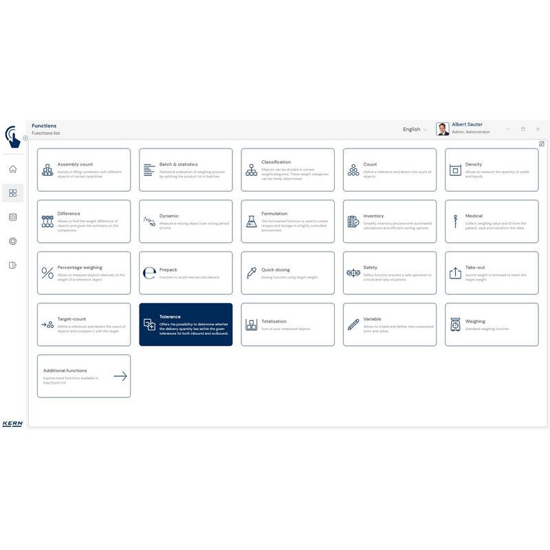 Kern SET-31 EasyTouch Tolerance Software