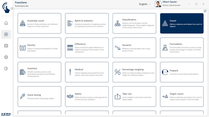 Kern SET-32 EasyTouch Count Software