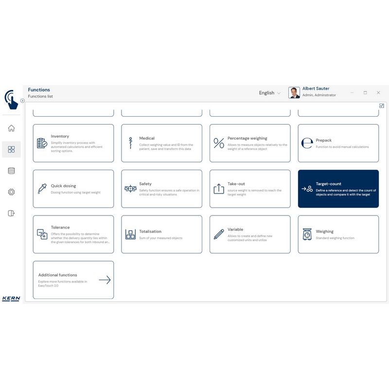 Kern SET-33 EasyTouch Target Count Software