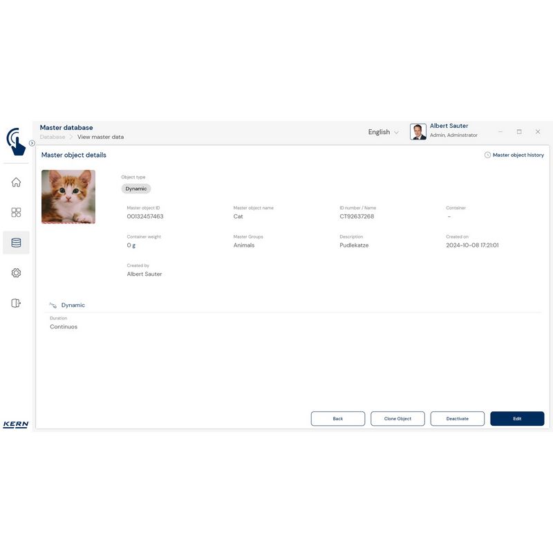 Kern SET-05 EasyTouch Dynamic Software
