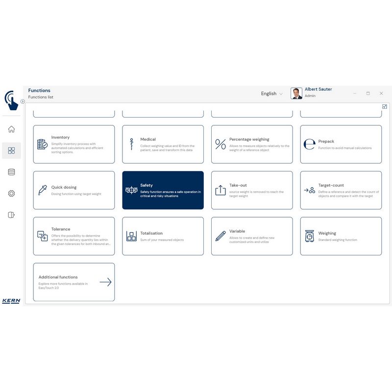 Kern SET-11 EasyTouch Safety Software