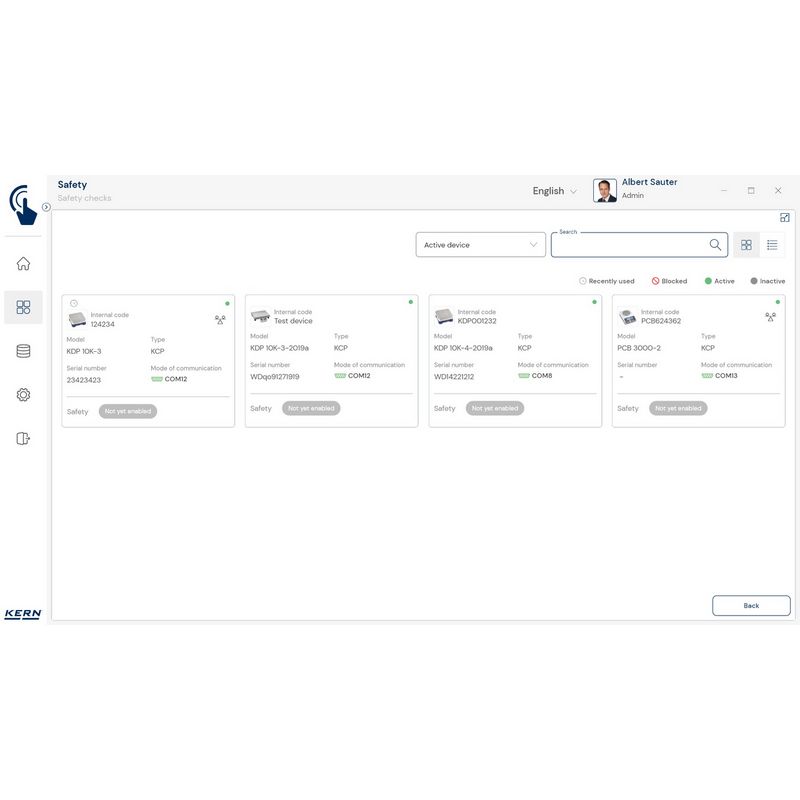 Kern SET-11 EasyTouch Safety Software