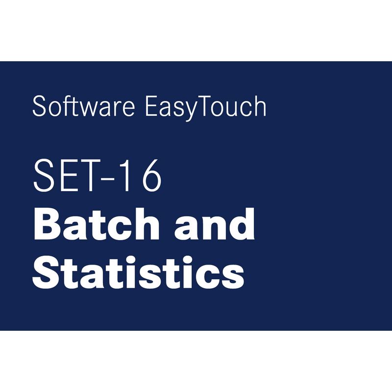 Kern SET-16 EasyTouch Batch and Statistics Software
