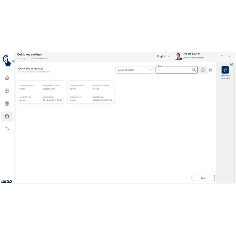 Kern SET-311 EasyTouch Quick Key Software