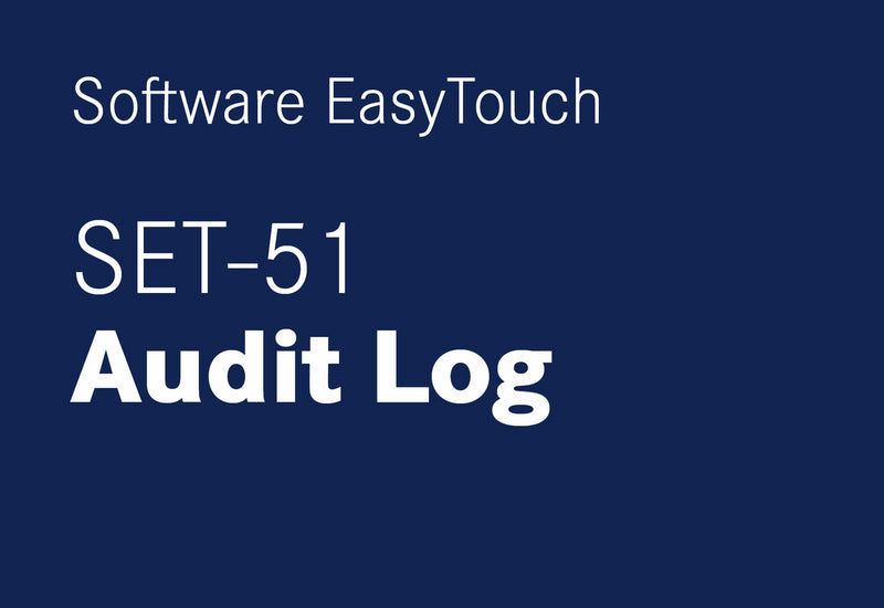 Kern SET-51 EasyTouch Audit Log Software