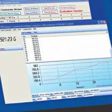 Perspective showing compact housing and robust design of Kern analytical scale