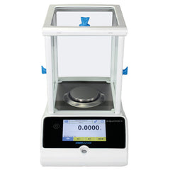 Close-up of LCD display with active weight readout of Kern professional weighing scale