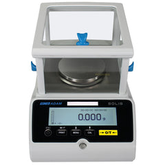 Front view showing control buttons and status indicators of Kern scientific weighing instrument