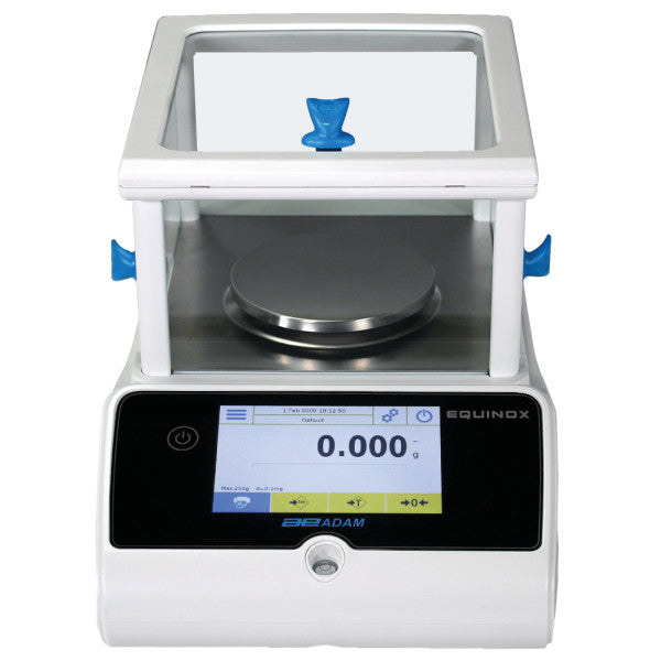 Perspective showing compact housing and robust design of Kern professional weighing scale