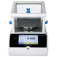 Perspective showing compact housing and robust design of Kern professional weighing scale