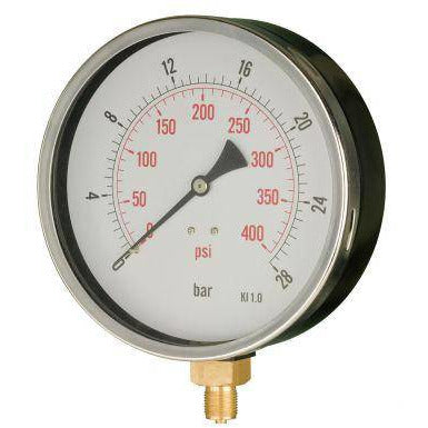 160mm Bottom Entry General Purpose Pressure Gauge - GNW Instrumentation