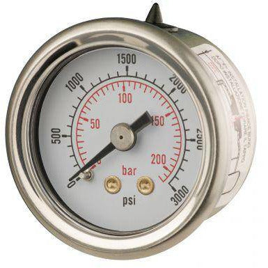 40mm Back Entry Industrial Pressure Gauge - GNW Instrumentation