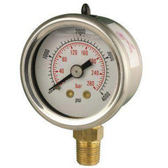 40mm Bottom Entry Glycerine Filled Pressure Gauge - GNW Instrumentation