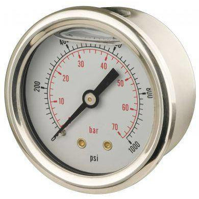50mm Back Entry Industrial Pressure Gauge - GNW Instrumentation