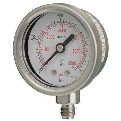 50mm Bottom Entry All Stainless Steel Pressure Gauge