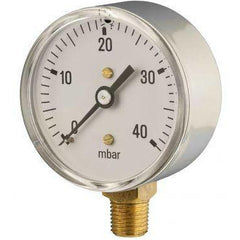 63mm bottom entry low pressure pressure gauge - GNW Instrumentation