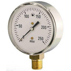 80mm bottom entry low pressure pressure gauge - GNW Instrumentation