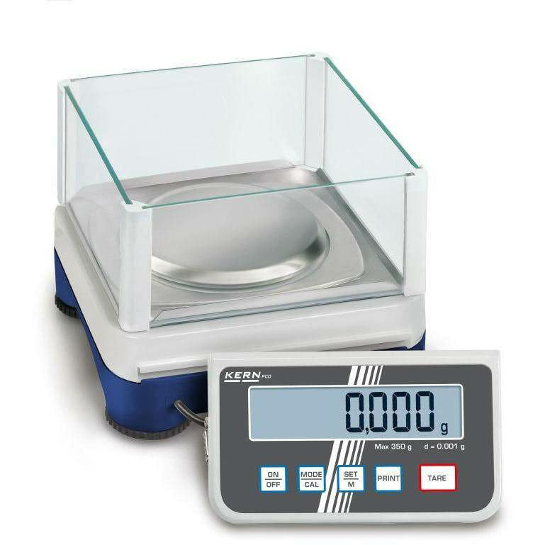 Kern PCD high-resolution precision balance with removable display and draught shield