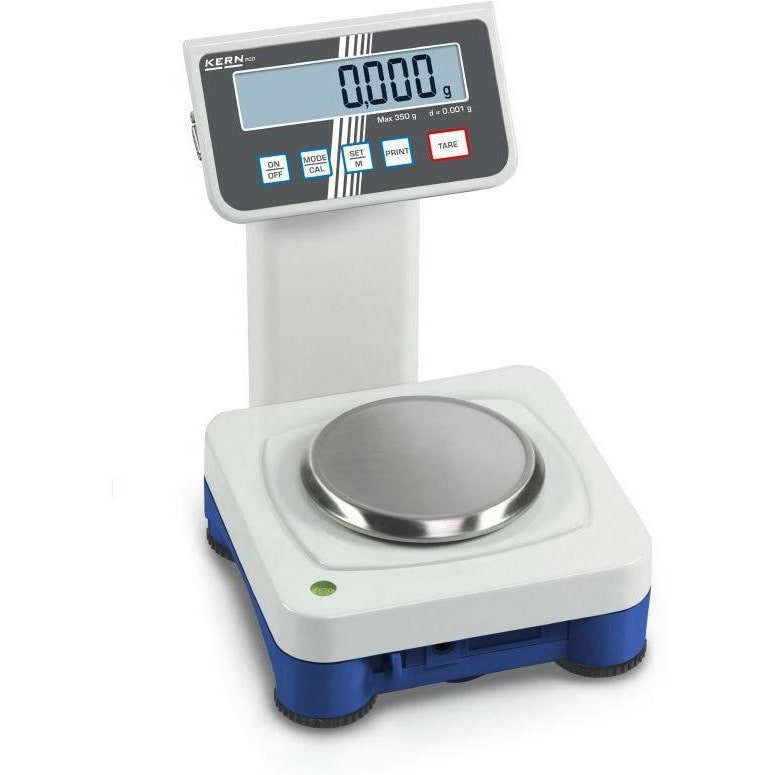 Kern PCD high-resolution precision balance with removable display mounted on column