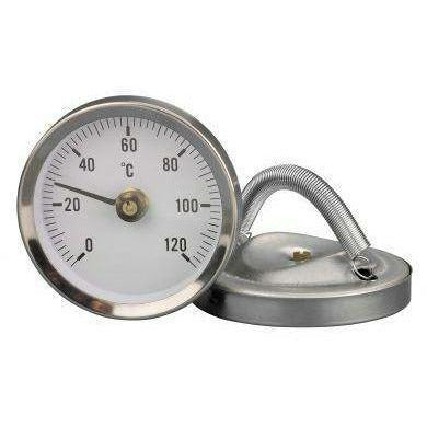 63mm Spring Mounted Pipe Thermometer