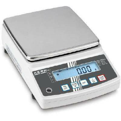 Side view of Kern PNS / PNJ precision laboratory balance with square weighing platform