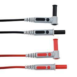 Straight & Elbowed Male Moulded PVC Test Leads - GNW Instrumentation
