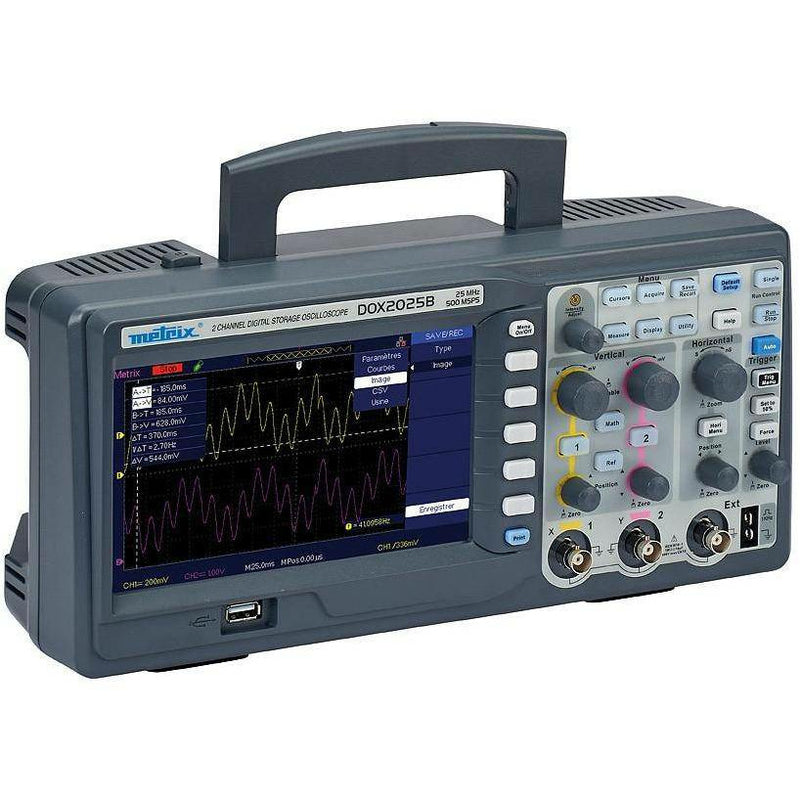 DOX2025B - 2 Channel Digital Oscilloscope 25Mhz - GNW Instrumentation