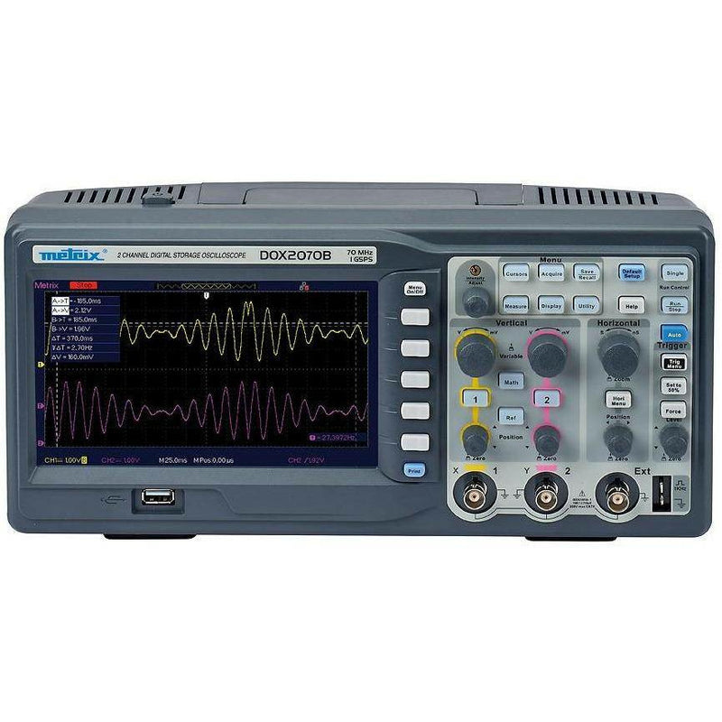 DOX2070B - 2 Channel Digital Oscilloscope 70Mhz - GNW Instrumentation