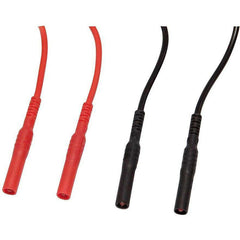Straight Male Standard PVC Test Leads Rear Connections