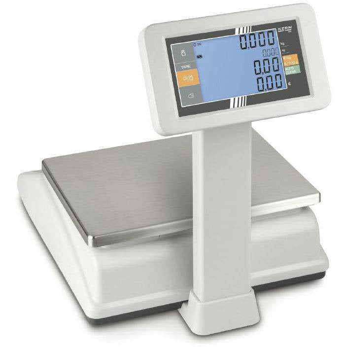 Kern RFE: Compact portion scale with 2 XXL displays â€“ weight, unit price, total price and TARE value at a glance - GNW Instrumentation
