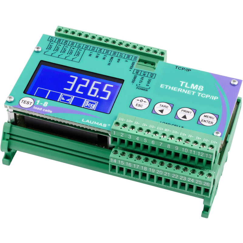 TLM8 Dual Ethernet TCP / IP Weight Transmitter - GNW Instrumentation